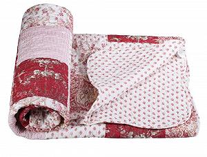 Покривало стьобана Palazzo Exclusive 150 x 200 см, червоно-біла - Фото 1