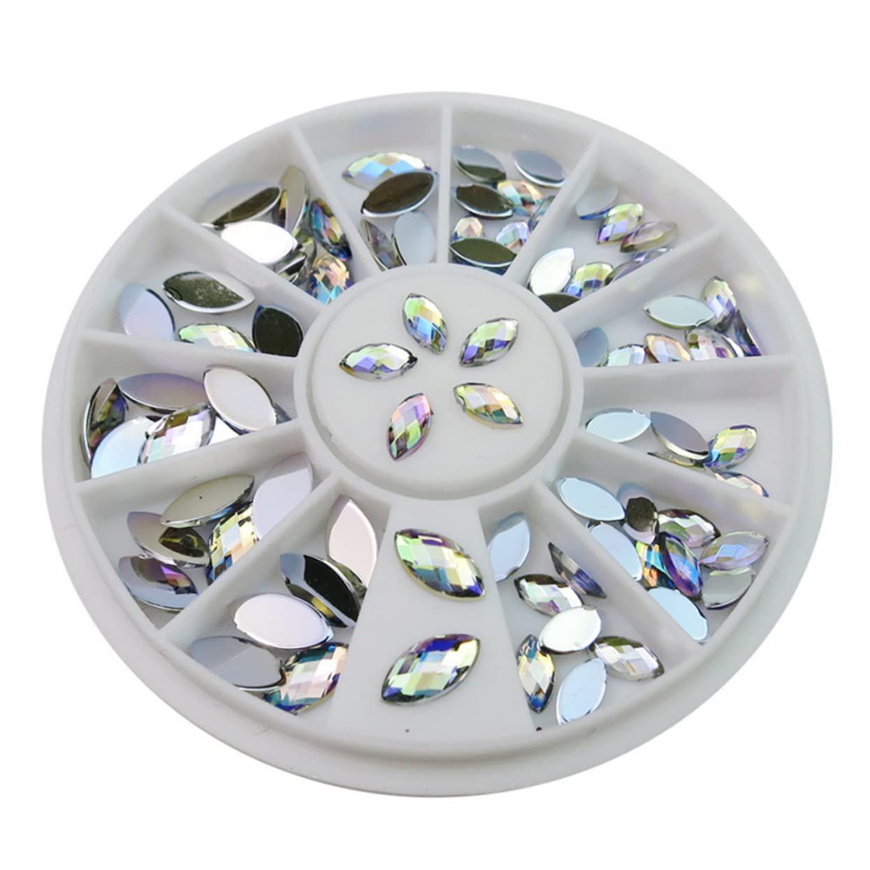 Набір для дизайну нігтів FRCOLOR з 6 предметів з кольоровими діамантами, фото №8