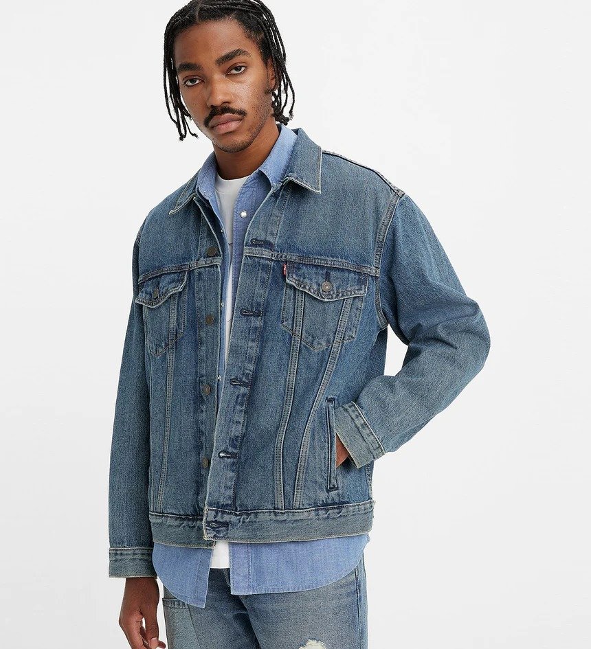 Мужская джинсовая куртка LEVIS RELAXED FIT TRUCKER Waterfalls - XXL, фото №1