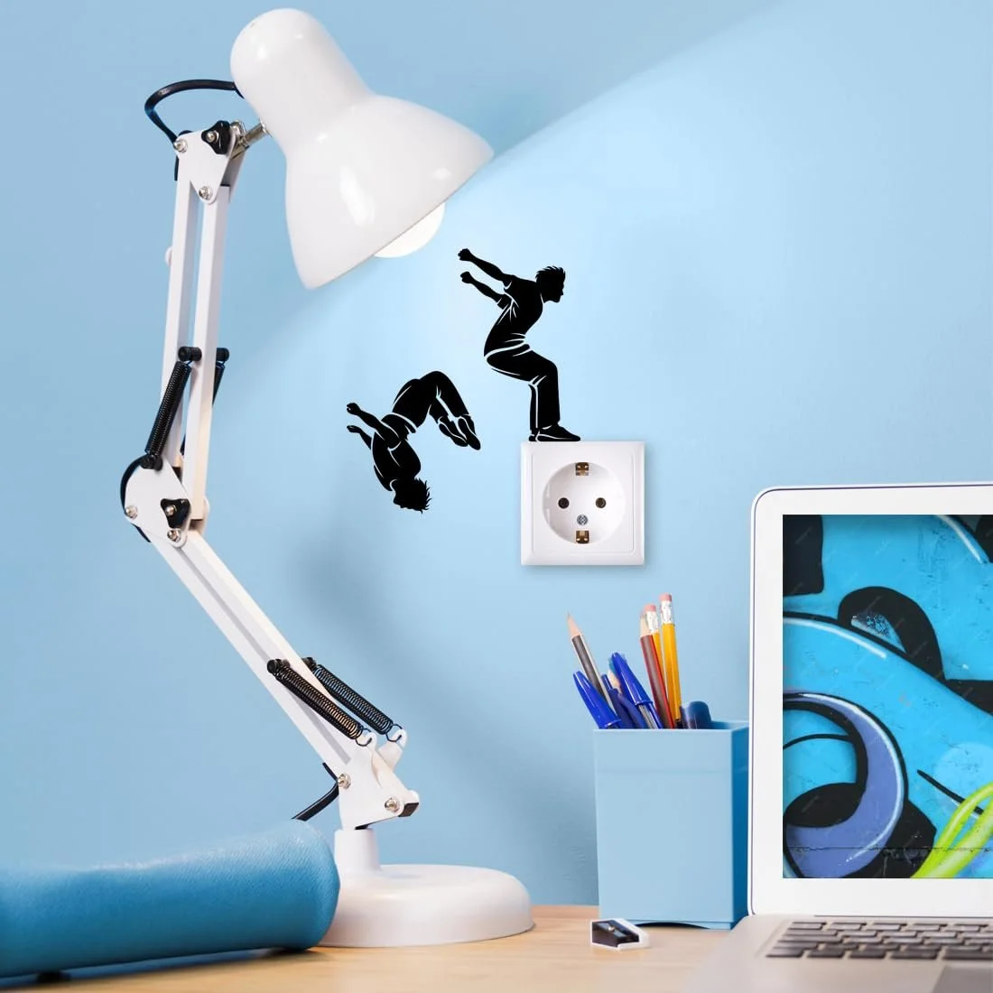 Наклейка на стіну Паркур Вінілова 150 x 150 мм, фото №4