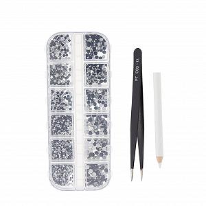 Стразы для ногтей Healvian, 2 набора, аксессуары для макияжа, украшения для ногтей, подвеска для ногтей со стразами, аксессуары для маникюра, деревянные - Фото 1