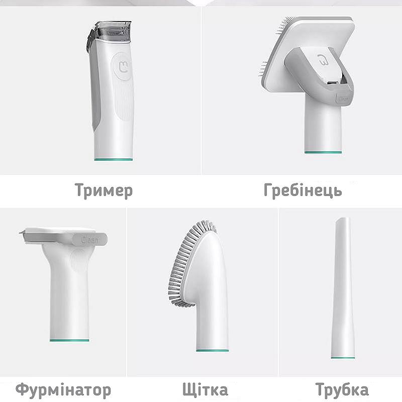 Груминг набор для ухода за шерстью питомцев Neabot P1 Pro 5 в 1, фото №2