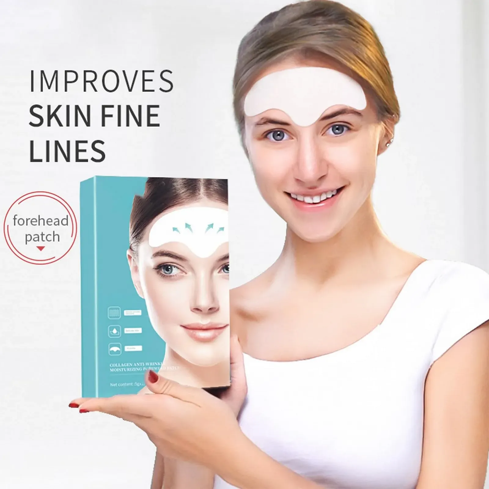 Пластирі від зморшок Hydrolysed Collagen для чола (20 шт), фото №9