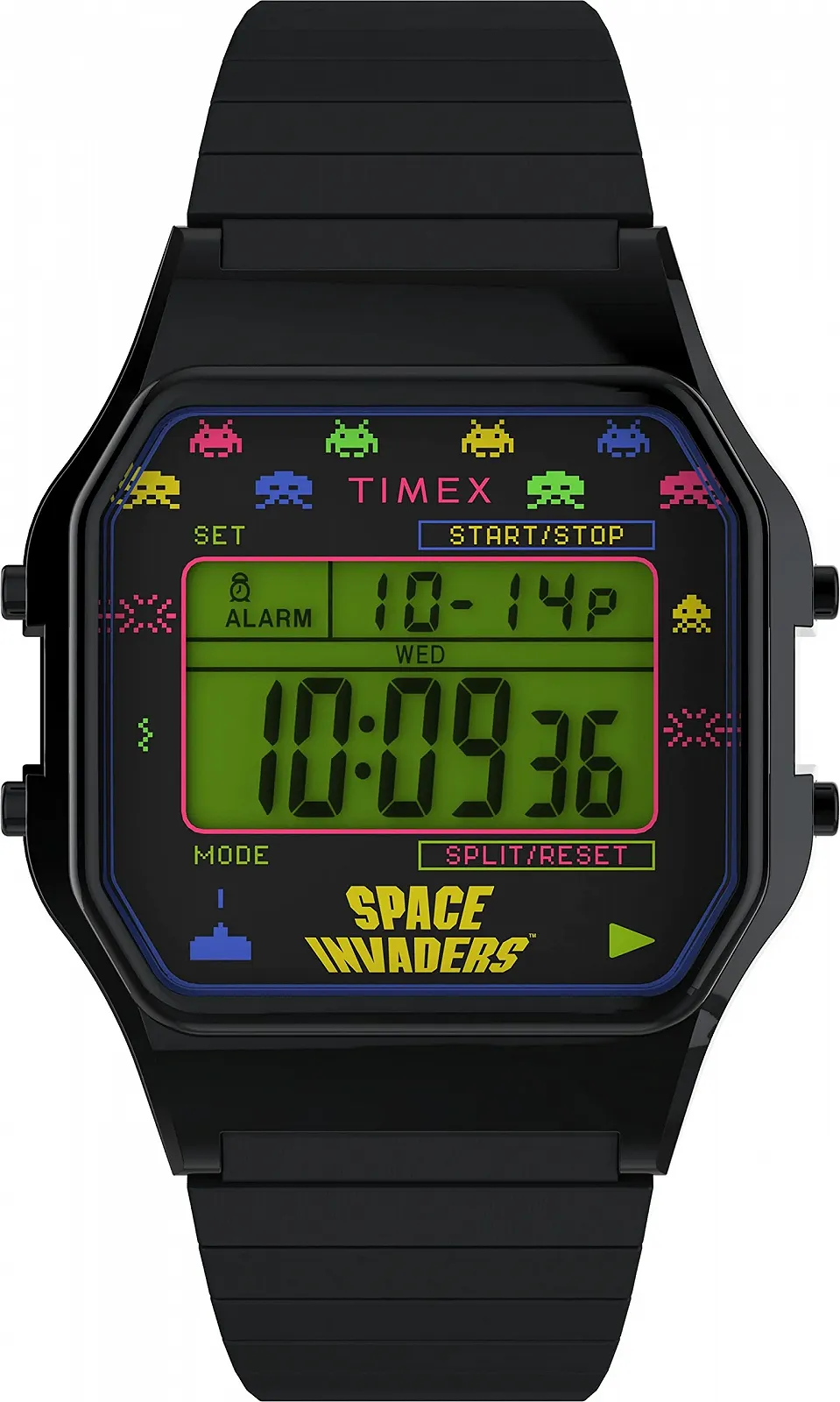 Годинник з розширюваним браслетом Timex Space Invaders T80 34 мм TW2V39900, фото №1 Годинник з розширюваним браслетом Timex Space Invaders T80 34 мм TW2V39900, фото №1