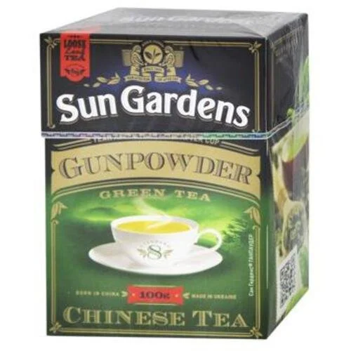 Чай Sun Gardens Gunpowder зеленый 100 г, фото №1 Чай Sun Gardens Gunpowder зеленый 100 г, фото №1