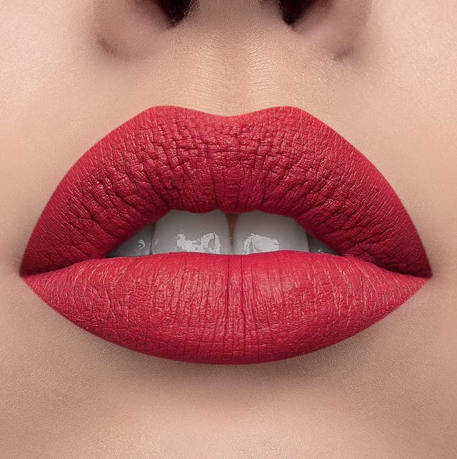 Помада Mulac Cosmetics Crazy Like A Fox 21 Матовая Красная Ferrari Текстура Матовая Веган 3.5 г, фото №3