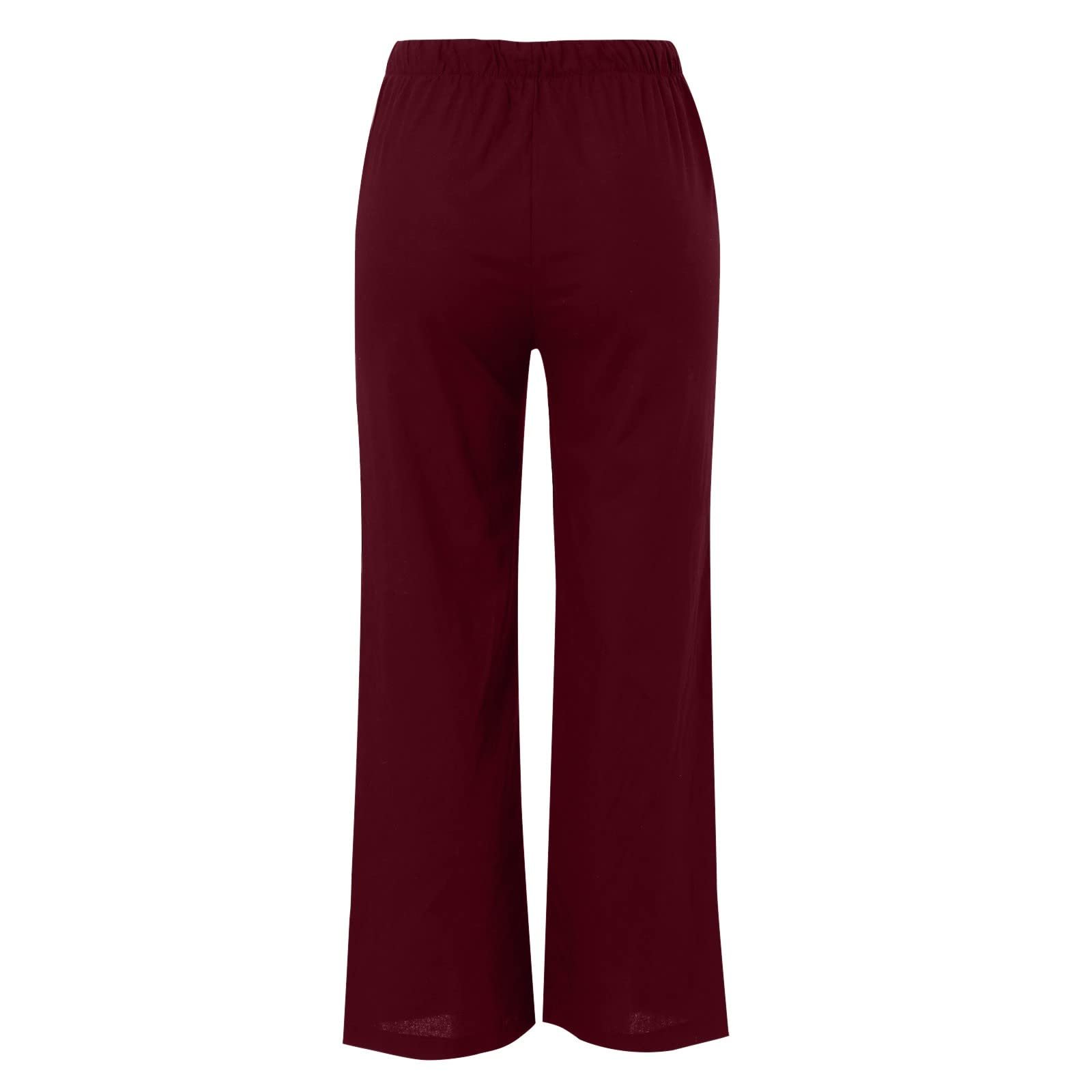 Жіночі широкі літні штани з високою посадкою на кулісці, фото №6 Жіночі широкі літні штани з високою посадкою на кулісці, фото №6