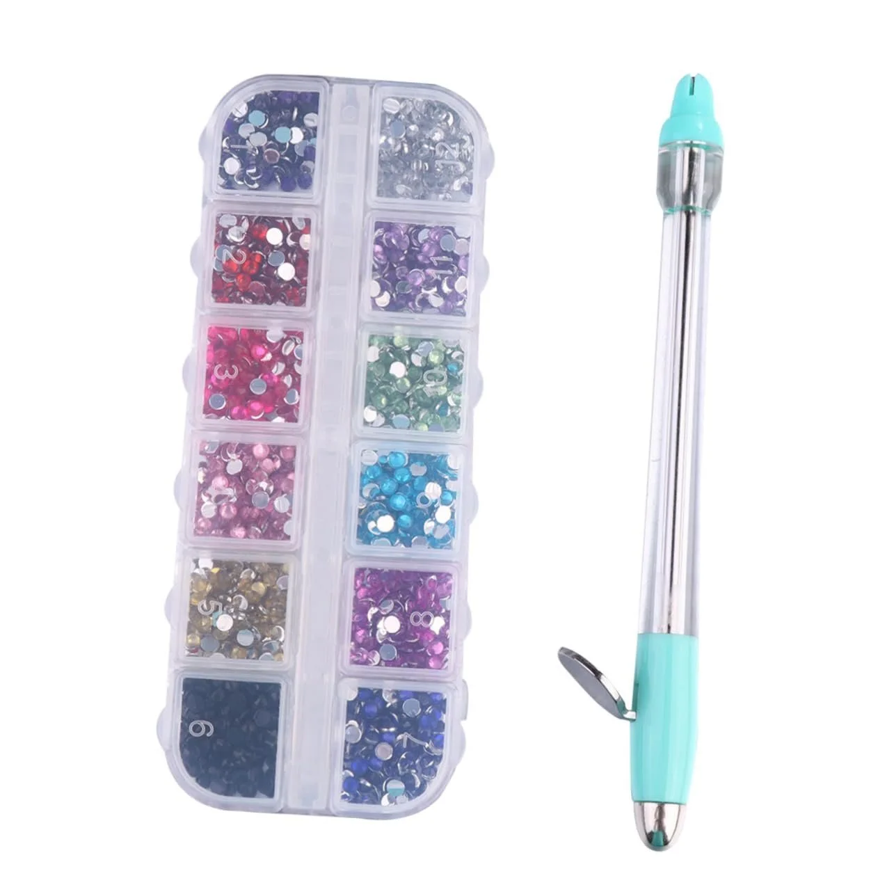 Healvian Украшение для ногтей 1 набор Инструменты для дизайна ногтей Стразы для ногтей Ручка для лака Блестки для ногтей Наклейки для ногтей Инструменты для рисования ногтей Ручка для маникюра, фото №1