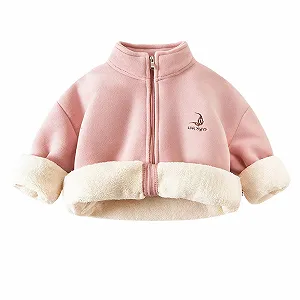 Зимняя куртка Generisch, детская, теплая, флисовая, на молнии, для активного отдыха, с буквами - Фото 1