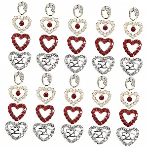 Прикраса для нігтів Серце Housoutil - Фото 1