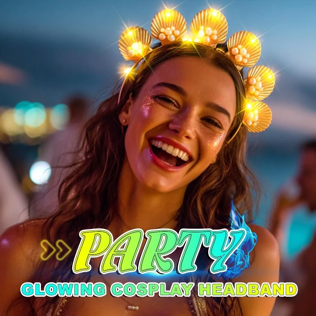 Обруч для волосся з LED черепашками, фото №5