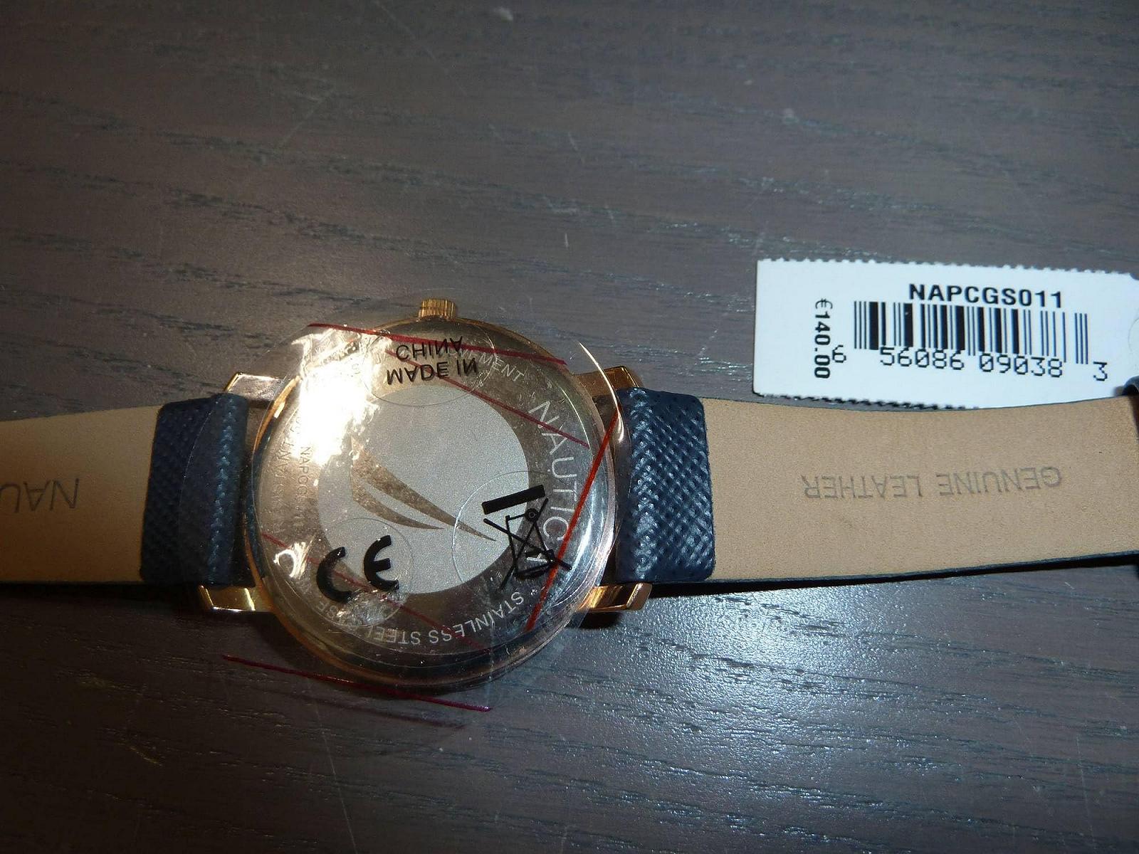 Женские часы Nautica Coral Gables Сталь Кварцевый Ремешок Кожа Синий NAPCGS011, фото №2 Женские часы Nautica Coral Gables Сталь Кварцевый Ремешок Кожа Синий NAPCGS011, фото №2