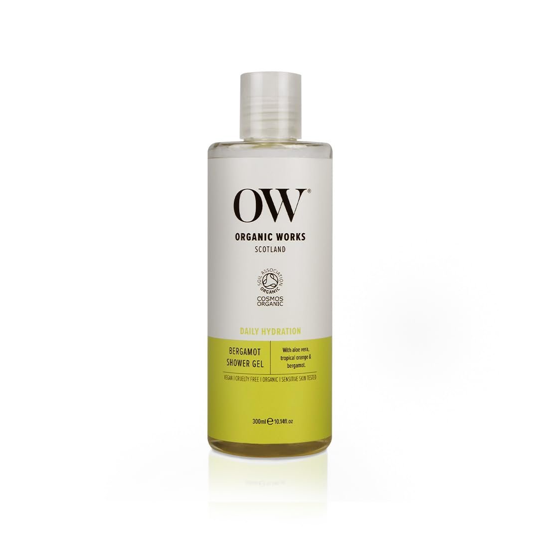 Гель для душу Organic Works Daily Hydration відлущувальний з ефірними оліями бергамоту та солодкого апельсина 290 мл, фото №1