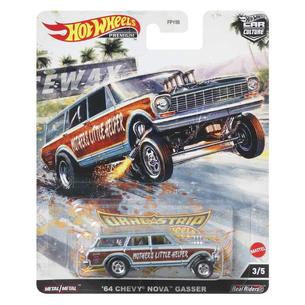Игрушка Hot Wheels Car Culture Circuit Legends Машинка 64 Chevy Nova Wagon Gasser, фото №4