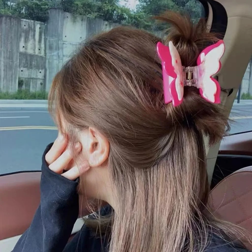 Заколка для волос Yjcnelcr двухслойная бабочка ацетат, фото №6 Заколка для волос Yjcnelcr двухслойная бабочка ацетат, фото №6