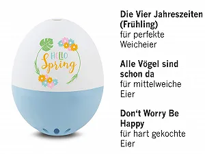 Таймер для яиц музыкальный Brainstream PiepEi Spring Beep Egg Light Blue synthetic.ua - Фото 1