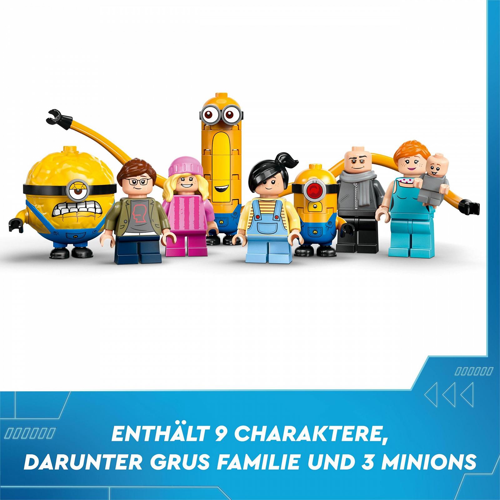 Конструктор Lego Despicable Me 4 Minions і Сімейний особняк Гру фільмовий ігровий набір для дітей 75583, фото №6
