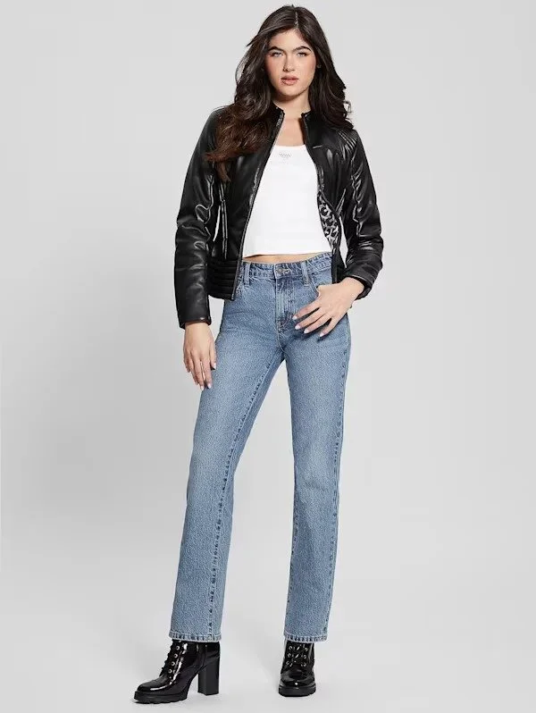 Жіноча куртка GUESS Lea Corset W4RL12WFWT0 Black - S, фото №3