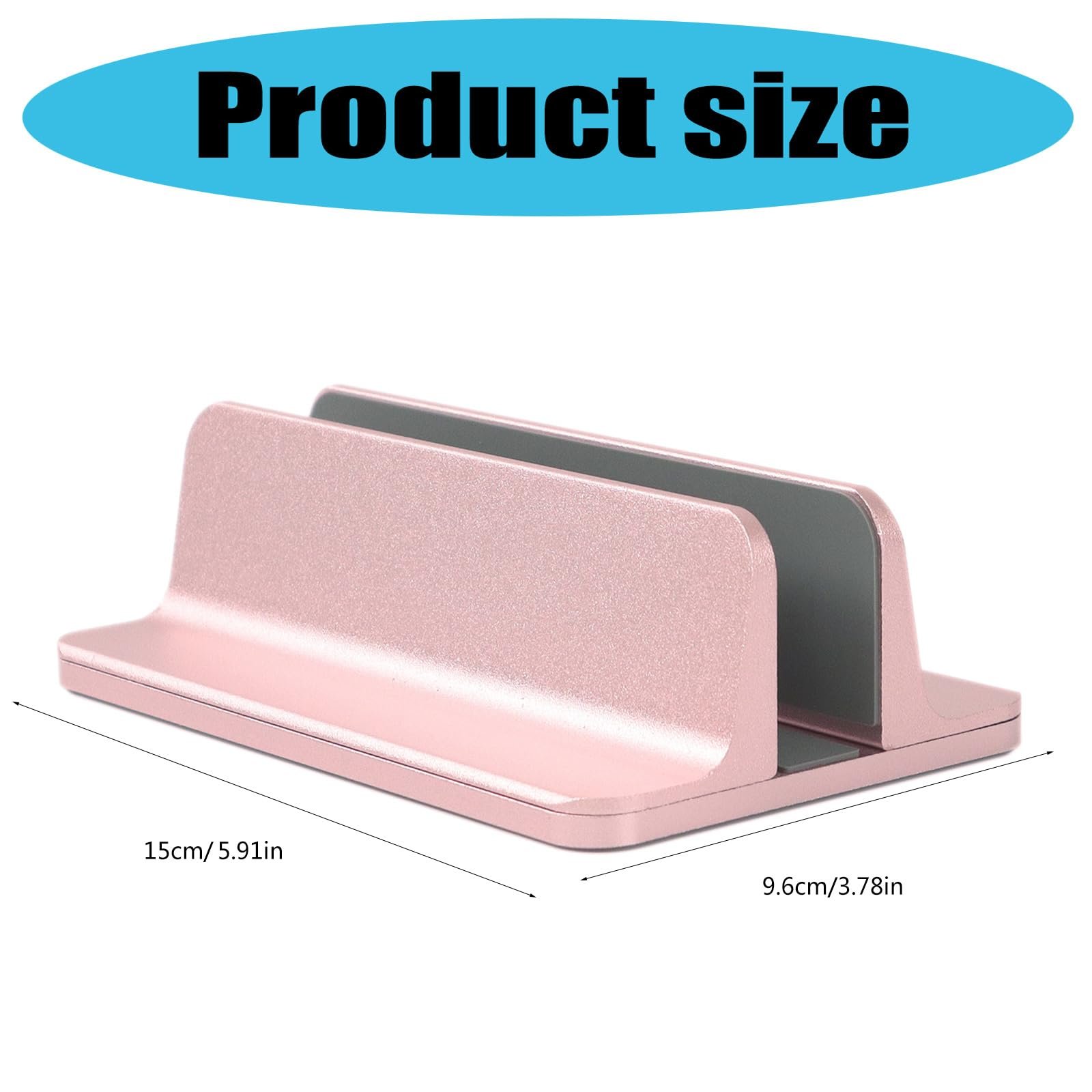 Вертикальная подставка для ноутбука Алюминий Регулируемая для экономии места на рабочем столе для ноутбука, фото №4