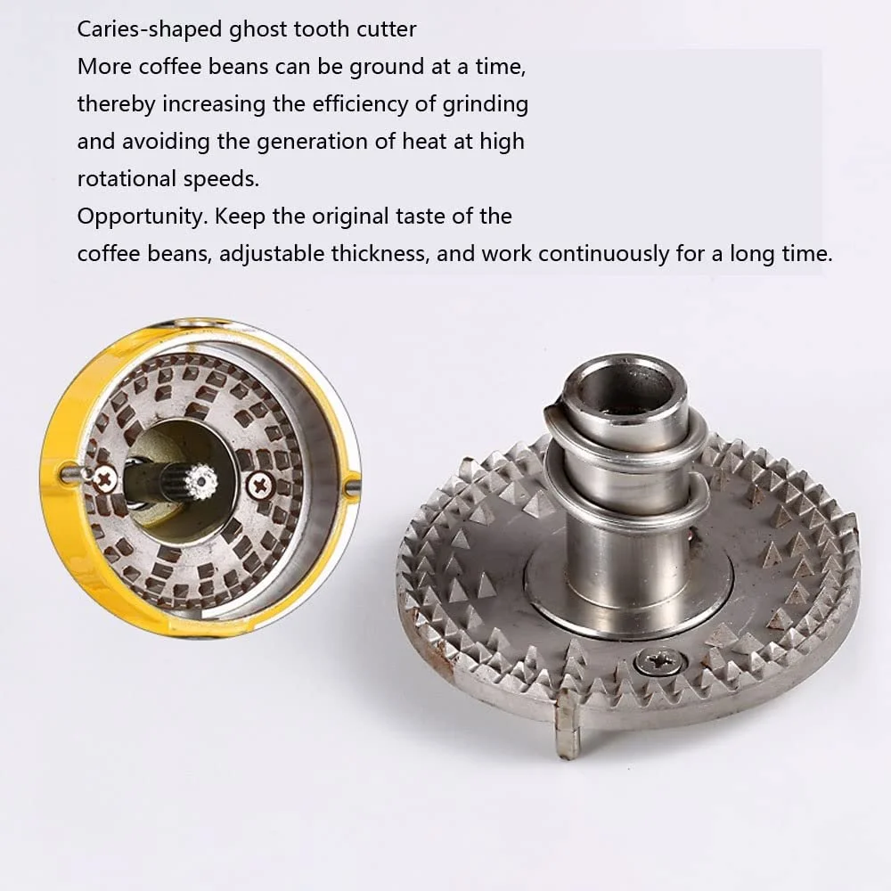 Електрична кавомолка конічна млин з 10 регульованими параметрами помелу нержавіюча сталь для помелу еспресо кавових зерен спецій горіхів та зерна (чорний), фото №3 Електрична кавомолка конічна млин з 10 регульованими параметрами помелу нержавіюча сталь для помелу еспресо кавових зерен спецій горіхів та зерна (чорний), фото №3