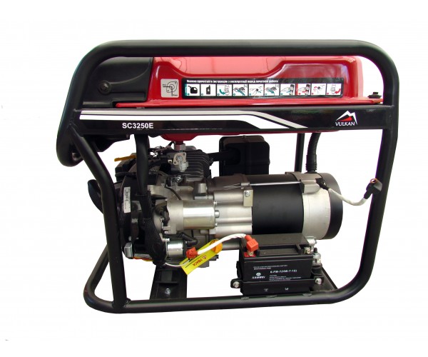 Генераторна установка SC3250E-II 1ф 2,8кВт, ел старт бак-15л, фото №2