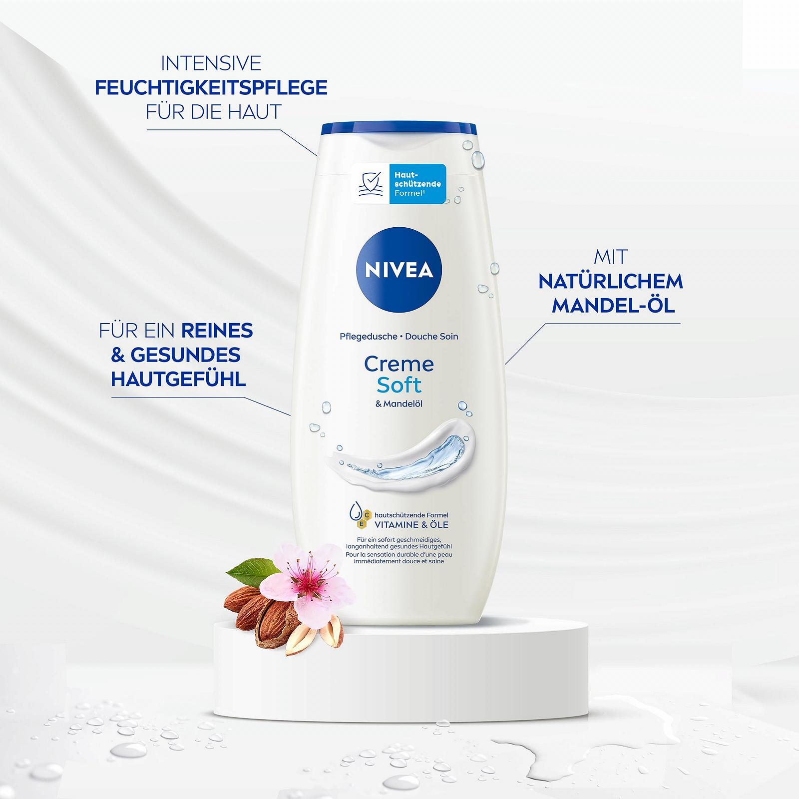 Гель для душа NIVEA Creme Soft 250 мл, фото №2 Гель для душа NIVEA Creme Soft 250 мл, фото №2