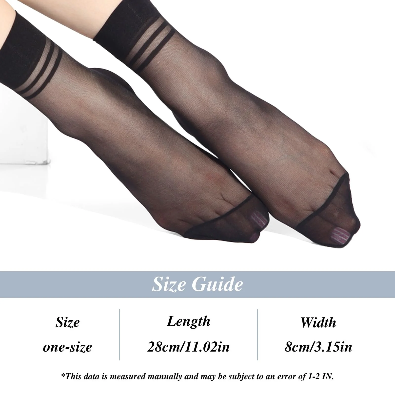 12 пар тонких нейлонових панчіх Жіночі прозорі шкарпетки, фото №5