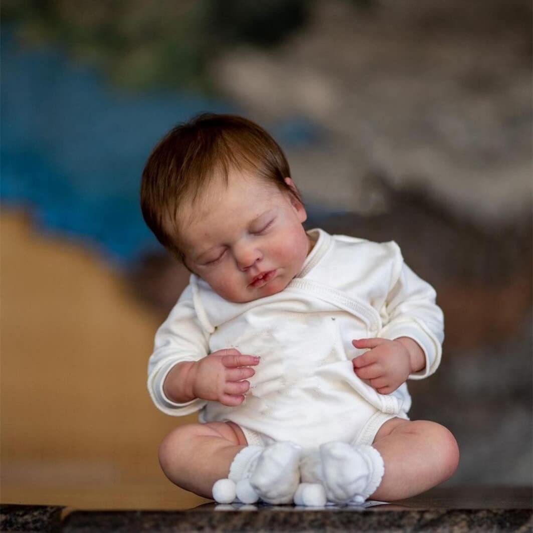 Кукла Zero pam Reborn 20 дюймов Lifelike Baby Dolls Soft Body Силиконовый Baby Boy с волосами, фото №2