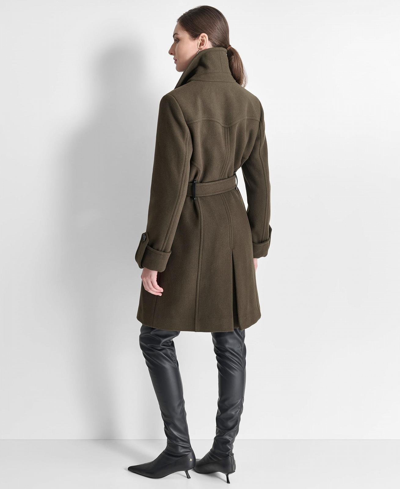 Пальто DKNY із застібкою-блискавкою та поясом, фото №3 Пальто DKNY із застібкою-блискавкою та поясом, фото №3