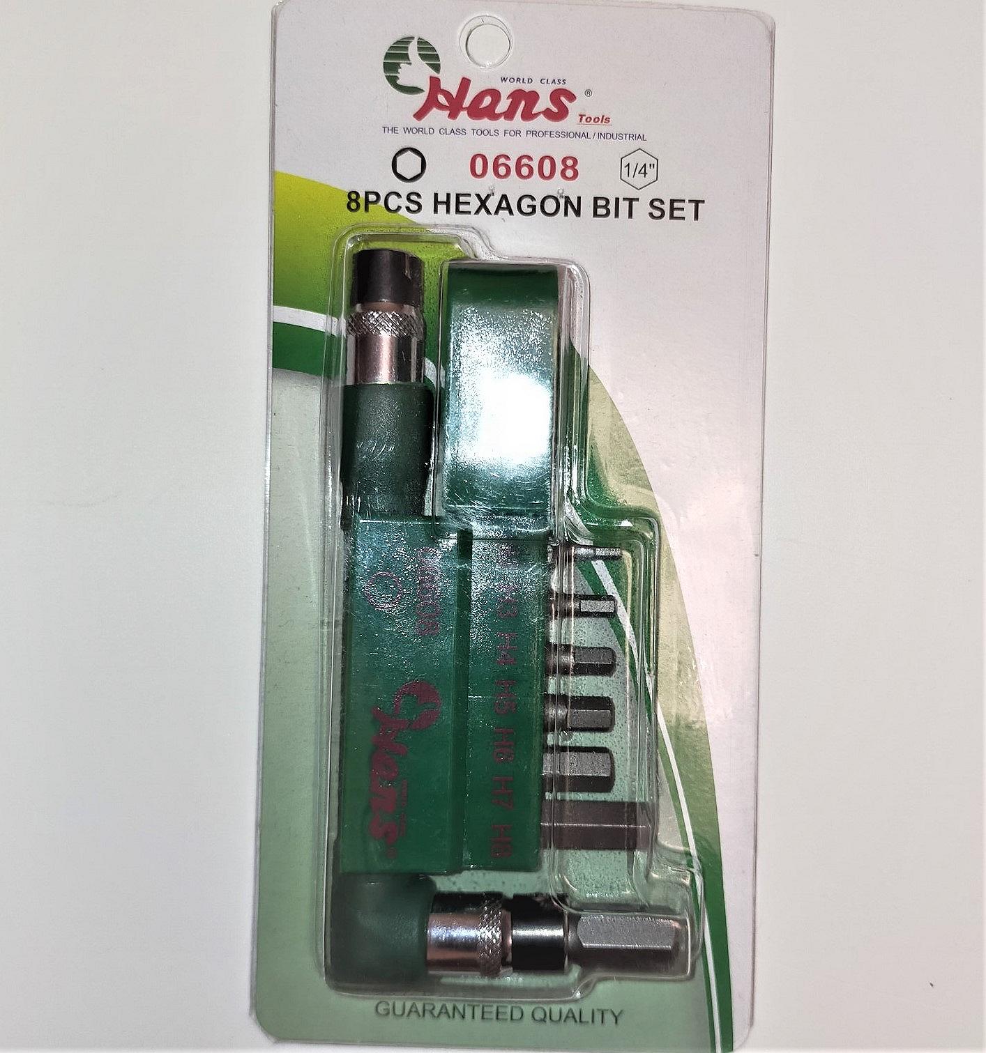 Набор вставок Hans Tools 14", шестигранных 8 предметов 06608, фото №5
