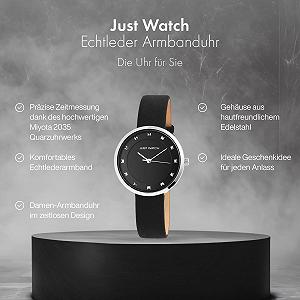 Часы Женские Just Watch Stacey JW10091 Кожаный Ремешок Аналоговые Кварцевые synthetic.ua - Фото 1