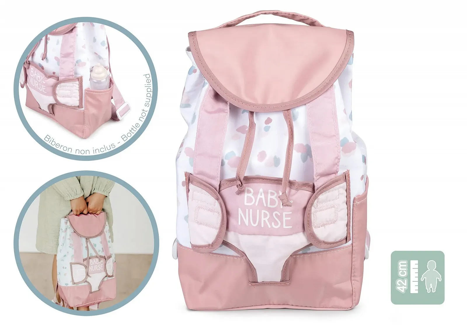 Іграшки Smoby Baby Nurse Рюкзак для ляльок Дитячий регульований від 3 років, фото №2 Іграшки Smoby Baby Nurse Рюкзак для ляльок Дитячий регульований від 3 років, фото №2