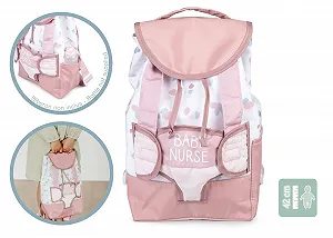 Іграшки Smoby Baby Nurse Рюкзак для ляльок Дитячий регульований від 3 років synthetic.ua - Фото 1