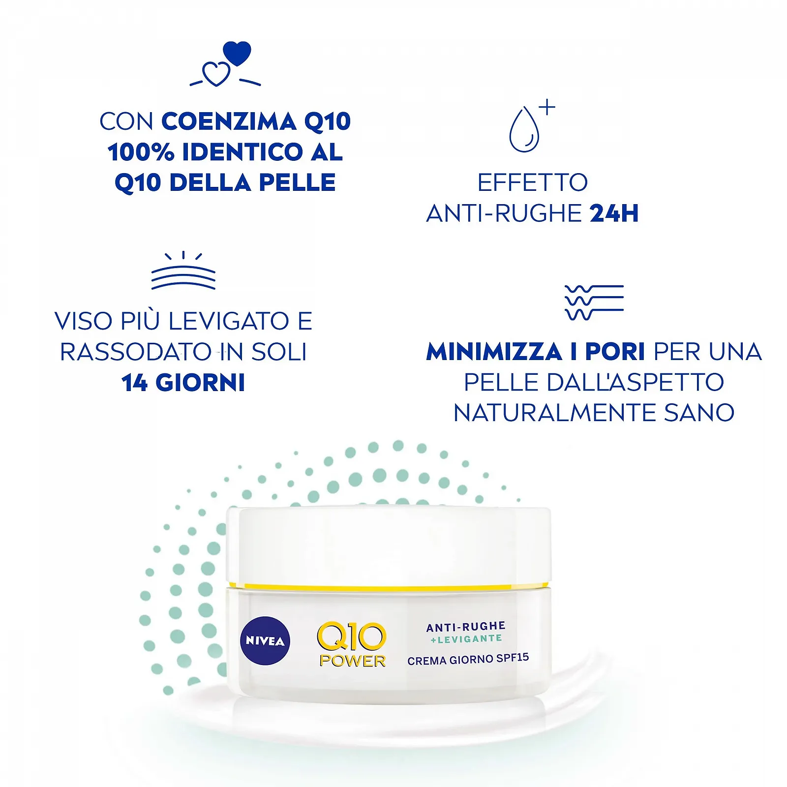 Денний легкий крем проти зморщок Nivea Visage Q10 50 мл, фото №3 Денний легкий крем проти зморщок Nivea Visage Q10 50 мл, фото №3