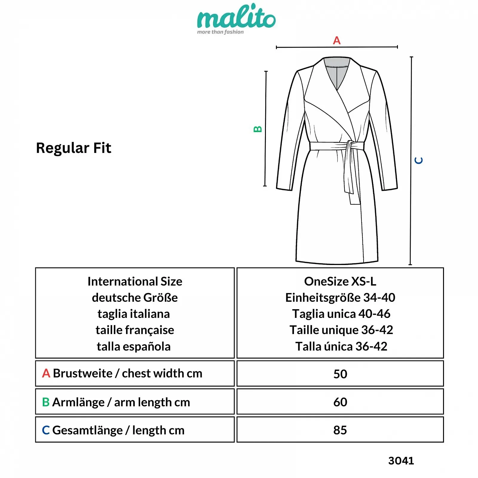 Коротке пальто Malito з каскадним вирізом, фото №6