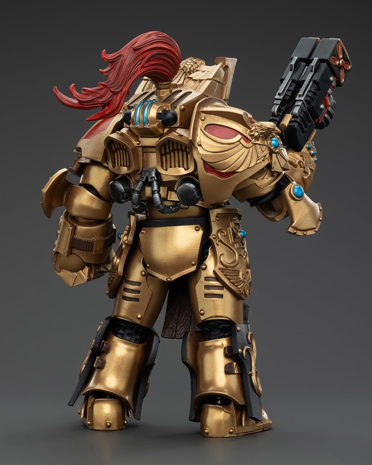Фигурка JoyToy Warhammer 40K Legio Custodes Aquilon Terminator Squad Aquilon с Twin-Linked Adrathic Destructor, 1:18, фото №4