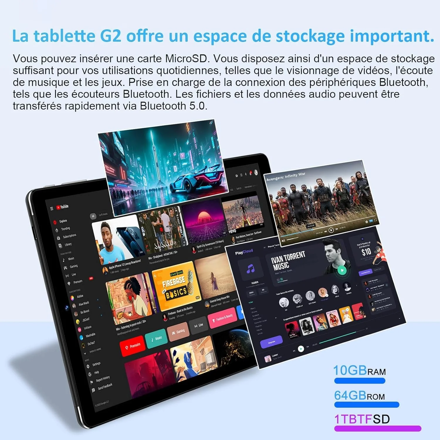 Планшет 10" Goodtel G2 4+6/64Gb 4 ядер Android 13 6000 mAh Красный, фото №3 Планшет 10" Goodtel G2 4+6/64Gb 4 ядер Android 13 6000 mAh Красный, фото №3