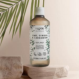 Гель для душу I Love Naturals Lime, Ginger & Cardamon з натуральними оліями кардамону, імбиру та шавлії, 2 x 500 мл ціна на synthetic.ua - Фото 1 Гель для душу I Love Naturals Lime, Ginger & Cardamon з натуральними оліями кардамону, імбиру та шавлії, 2 x 500 мл synthetic.ua - Фото 1