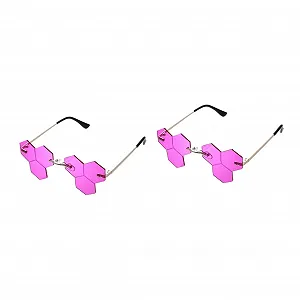 Солнцезащитные очки PACKOVE 2 пары для мужчин и женщин, большие, разноцветные, фиолетовые - Фото 1