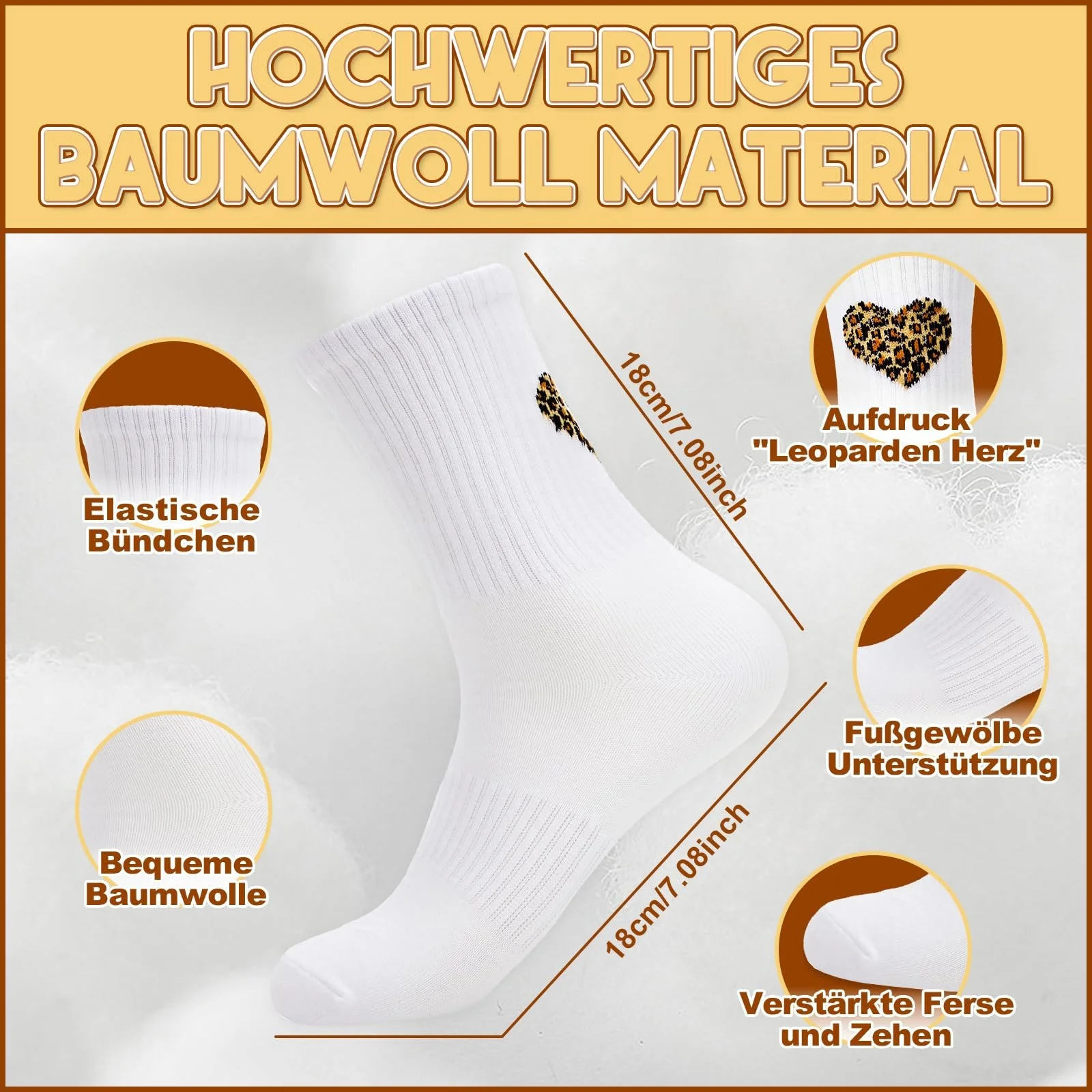 Шкарпетки тенісні Leopard Heart Жіночі 39-42, фото №2 Шкарпетки тенісні Leopard Heart Жіночі 39-42, фото №2