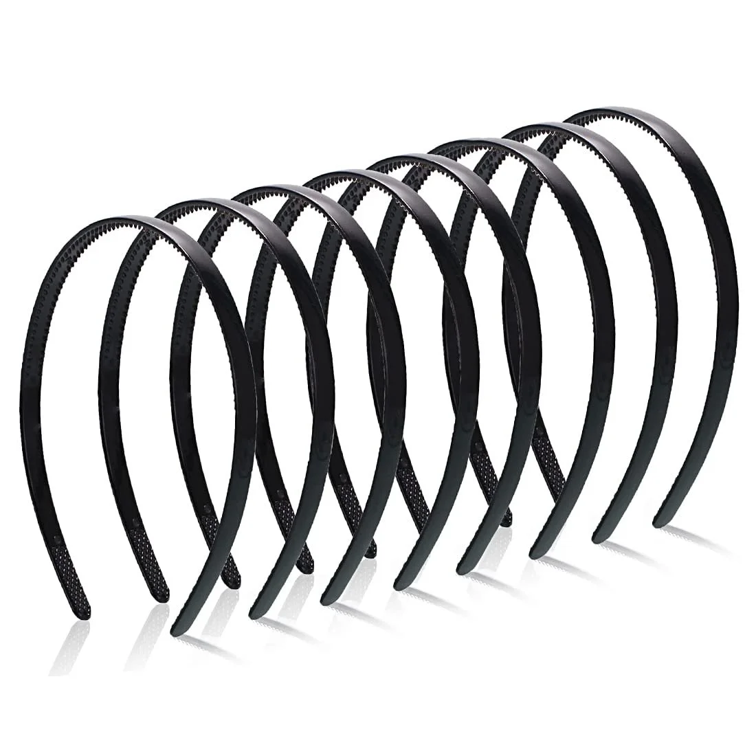 Обруч для Волосся Пластик 8 мм, 8 штук, фото №1