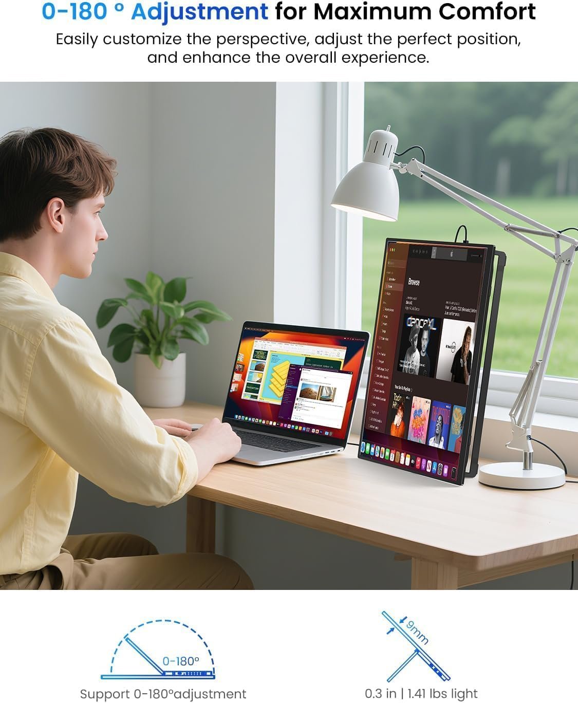 Монитор портативный 15.6" UPERFECT Full HD IPS 60 Гц, фото №6