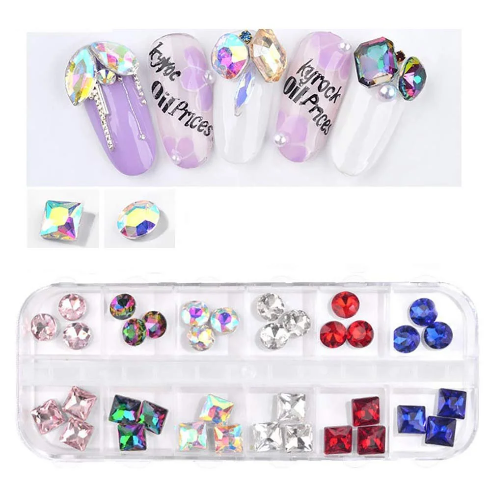 Стрази для нігтів Різні Розміри та Кольори, фото №1