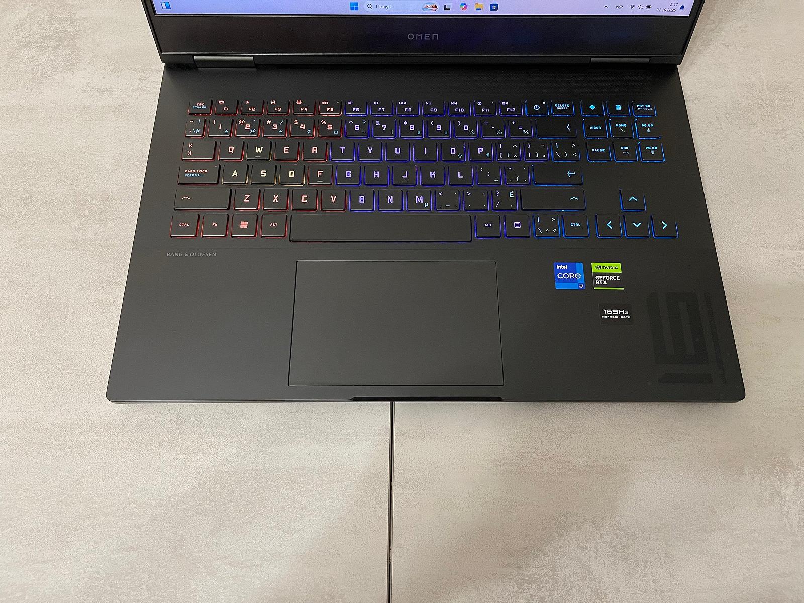 Ігровий ноутбук HP Omen 16-wd0020ca, 16,1" FHD IPS 165Hz, i7-13620H, 32GB, 2TB SSD, Nvidia GeForce RTX 4060 8GB, фото №4