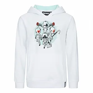 Худі FORTNITE Wild Card Білий Довгий рукав Дитячий Унісекс - Фото 1