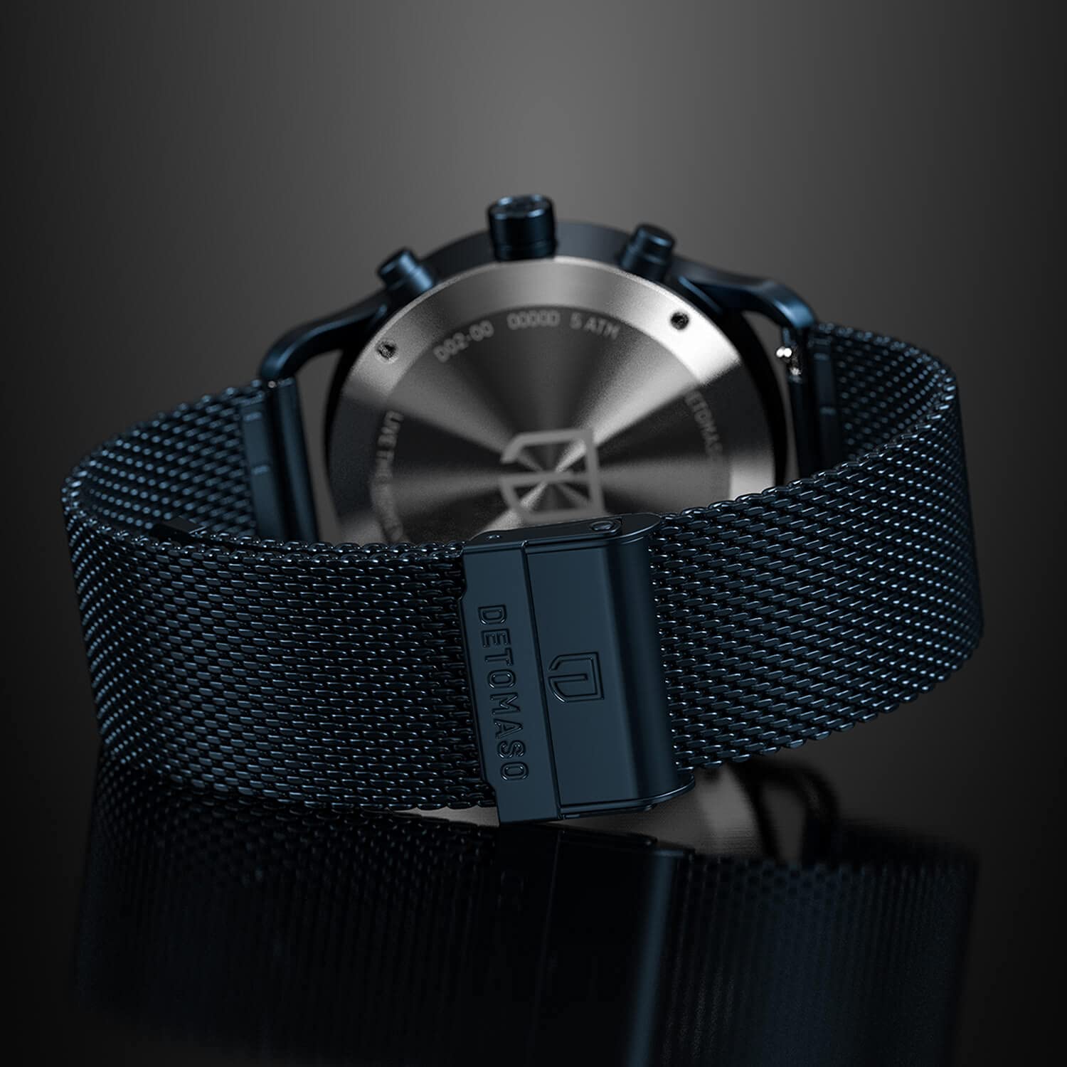 Часы DeTomaso Sorpassso Velocita Мужские Аналоговые Кварцевые Миланская Сетка Синий Матовый, Синий, Браслет, фото №5 Часы DeTomaso Sorpassso Velocita Мужские Аналоговые Кварцевые Миланская Сетка Синий Матовый, Синий, Браслет, фото №5