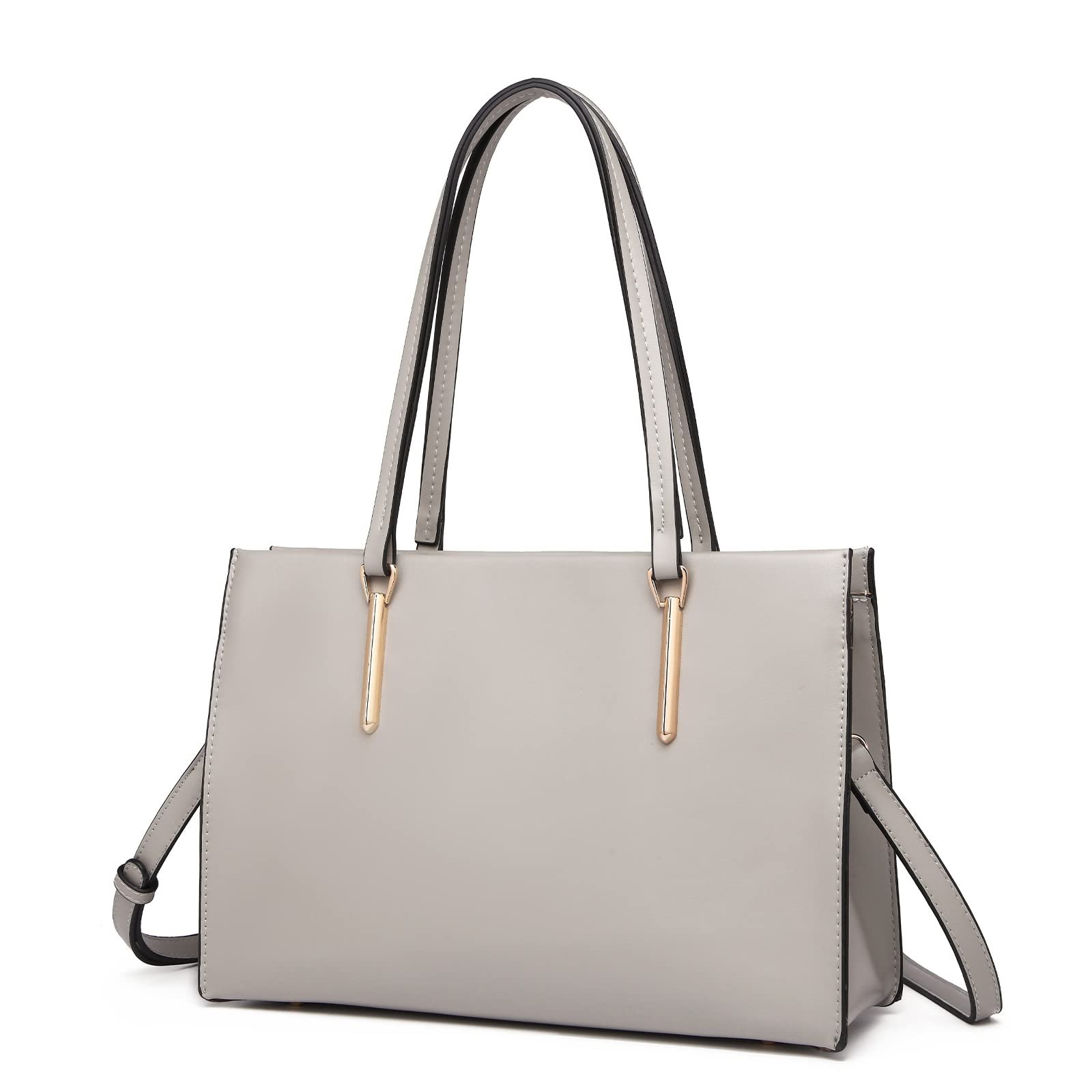 Сумка с ручкой Miss Lulu Ретро 32 x 22 x 10 см, 730 г, серая, фото №1