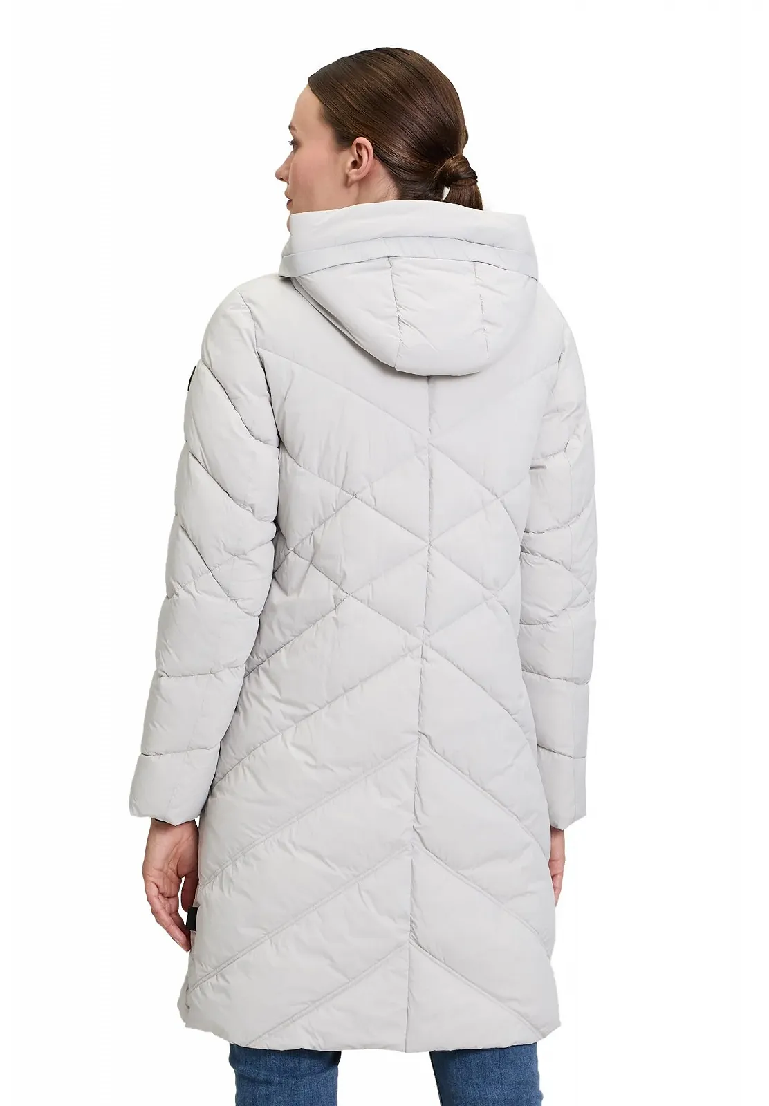 Жіноче стьобане пальто Amber & June з капюшоном, фото №6