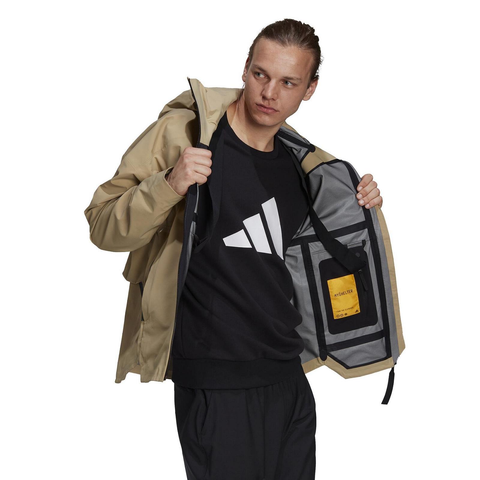 Куртка Adidas Myshelter Rain Бежевый S, фото №2