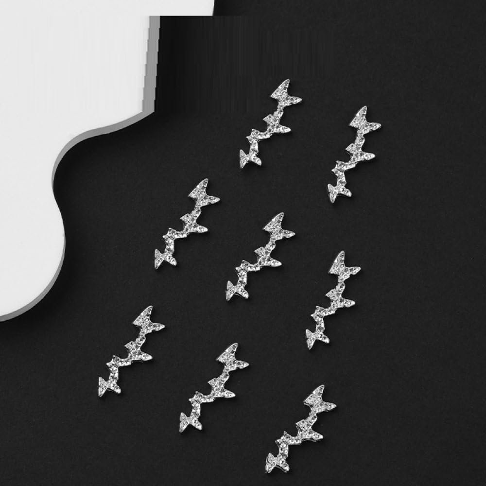 Прикраси для нігтів qbodp 60 шт, модні підвіски-метелики, фото №1